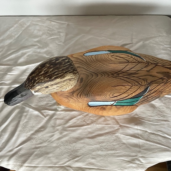 WOOD DECOY AKA '' SMOKEY'' made by Quebec artist - Picture 4 of 7